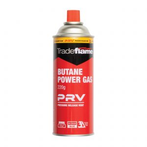 Tradeflame 326604 PRV™ Power Gas Butane Gas Cartridge Screw On 220g