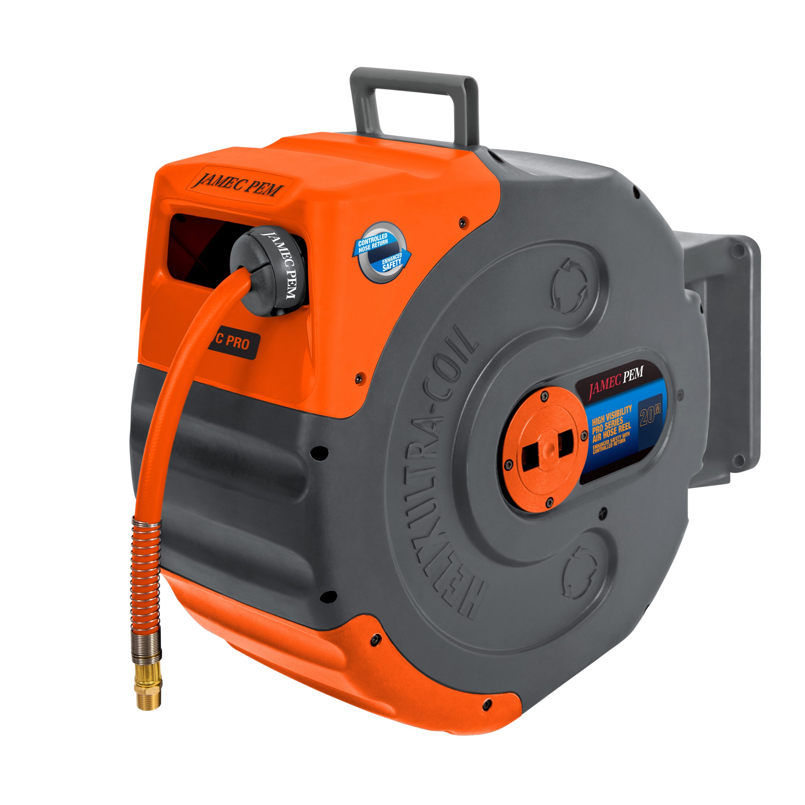 Jamec Pem 58.5067 High Visibility Pro Series Air Hose Reel 20m Image