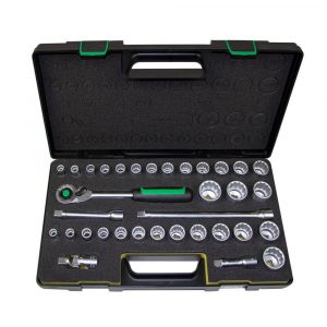 Stahlwille 91339212 SWTCS50/50A/29/5 KN 1/2″ Square Drive 12 Point Socket Set Metric & SAE - Made in Germany