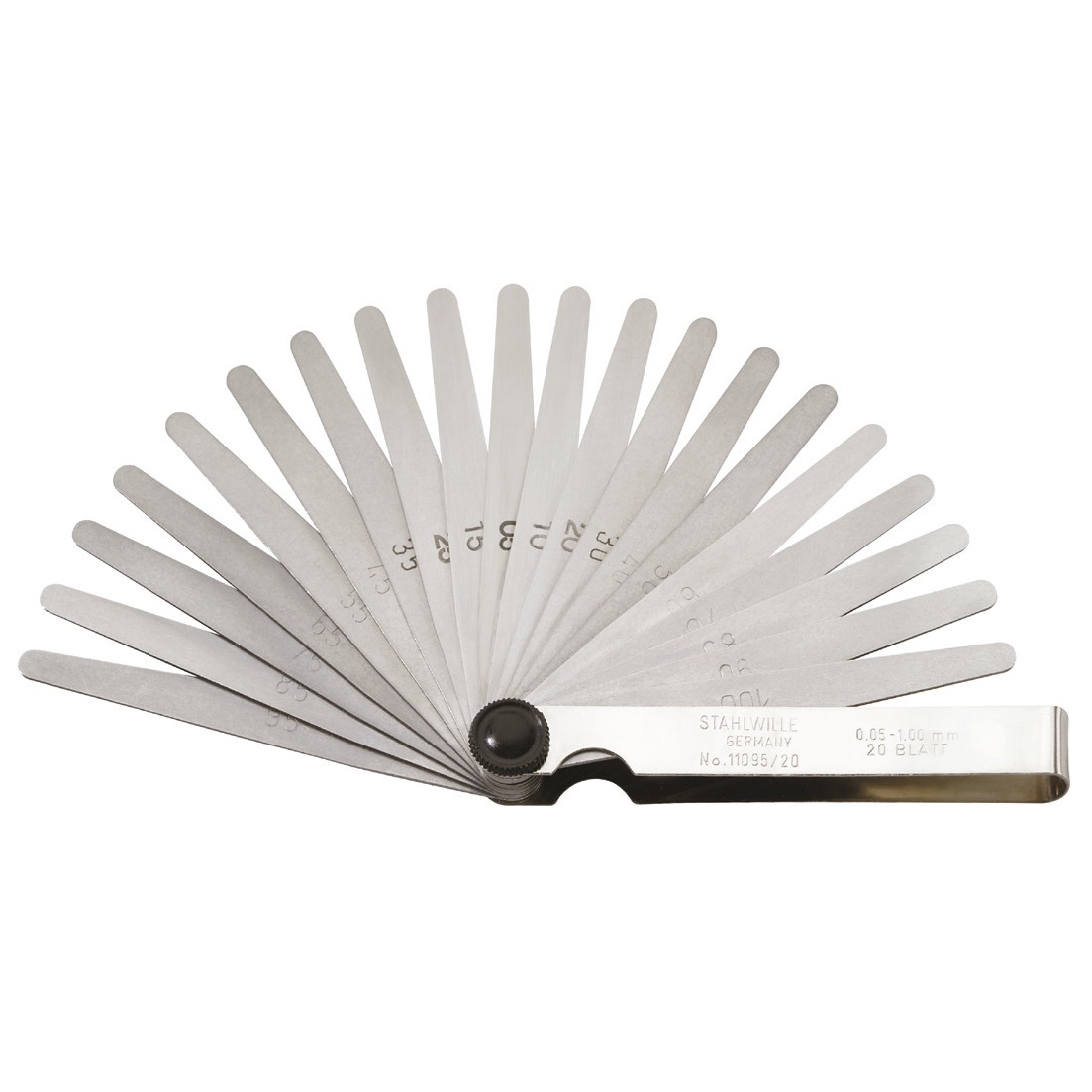 Stahlwille 74240002 11095/20 20 Blade Precision Feeler Gauge - Made in Germany Image