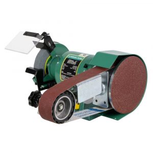 Abbott & Ashby AA362W6 280W 6″ 150mm Industrial Bench Grinder, With a Linishing Machine Attachment 915 x 50mm 808439