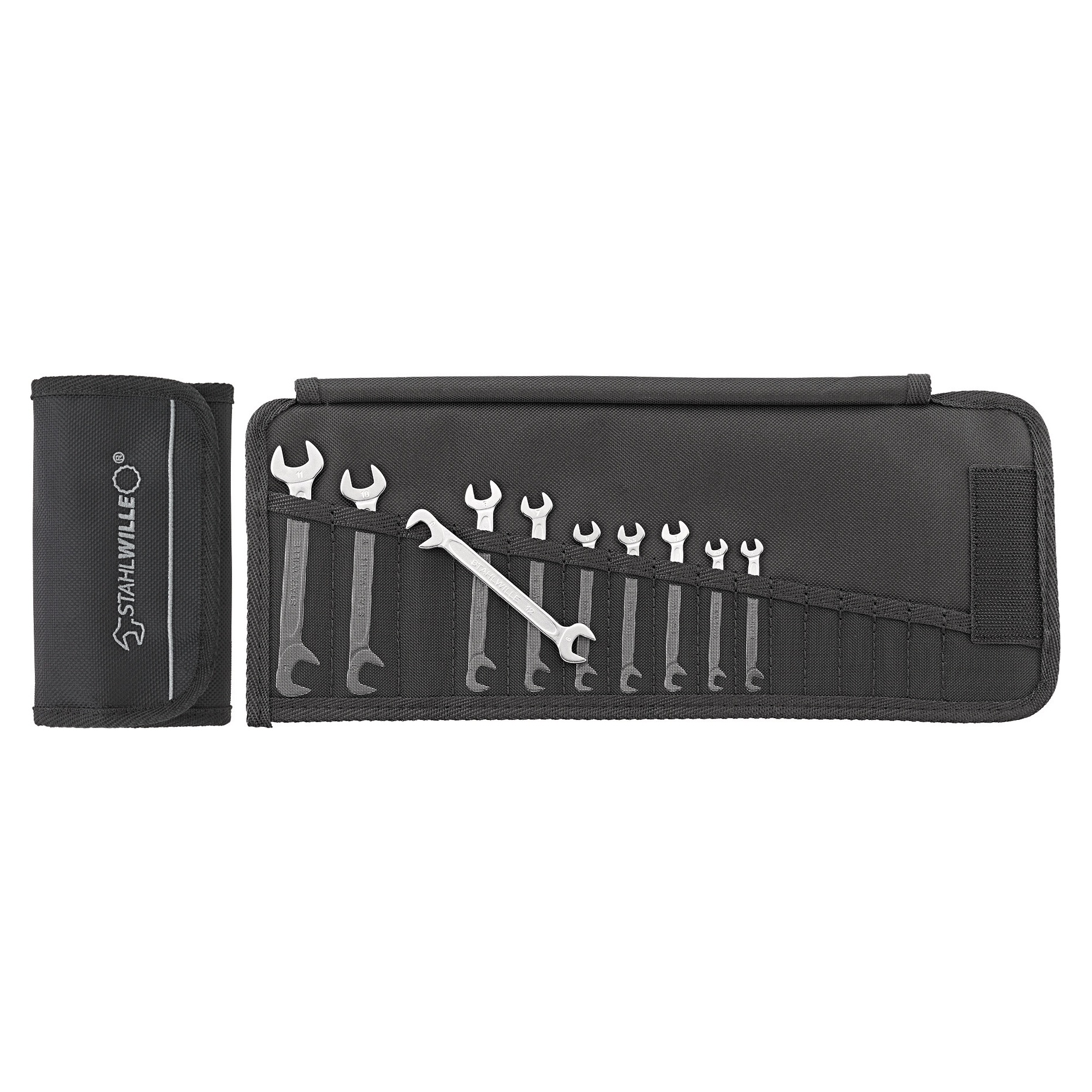 Stahlwille 96400653 Type 12/10 Small Double Open Ended Spanner Electric Metric Set - Made in Germany Image