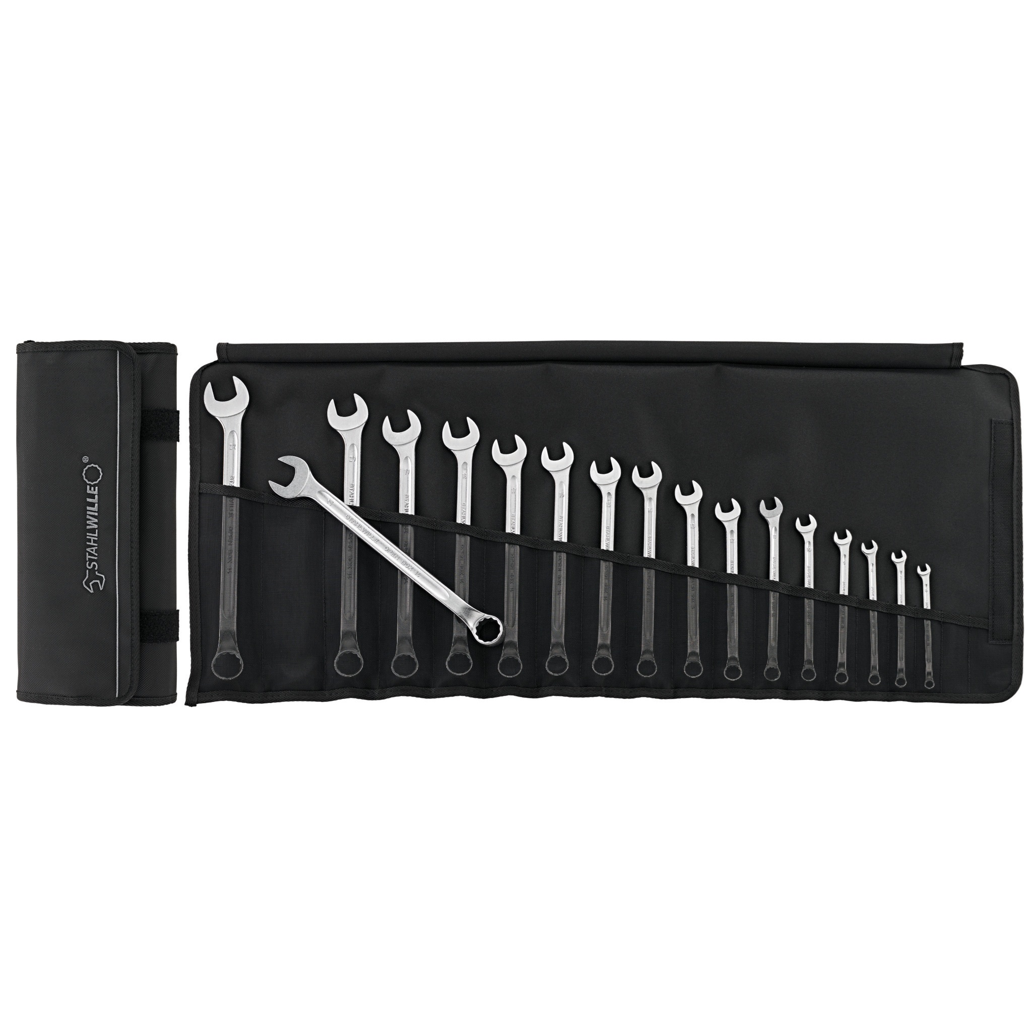 Stahlwille 96401005 Type 14/17 Combination Open Box Ring Spanner Long Set Metric - Made in Germany Image