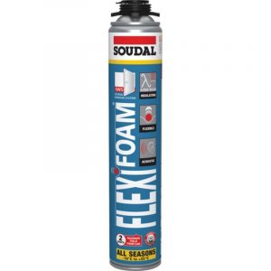 Soudal 117472 Gun Grade Gap Filling Flexible Expanding Insulation Foam Blue 750ml 083745