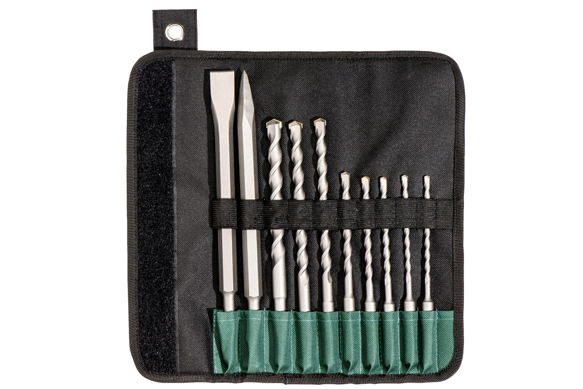 Metabo 630824000 SDS Plus SP Classic Drill Bit & Chisel Set 10 Piece Image