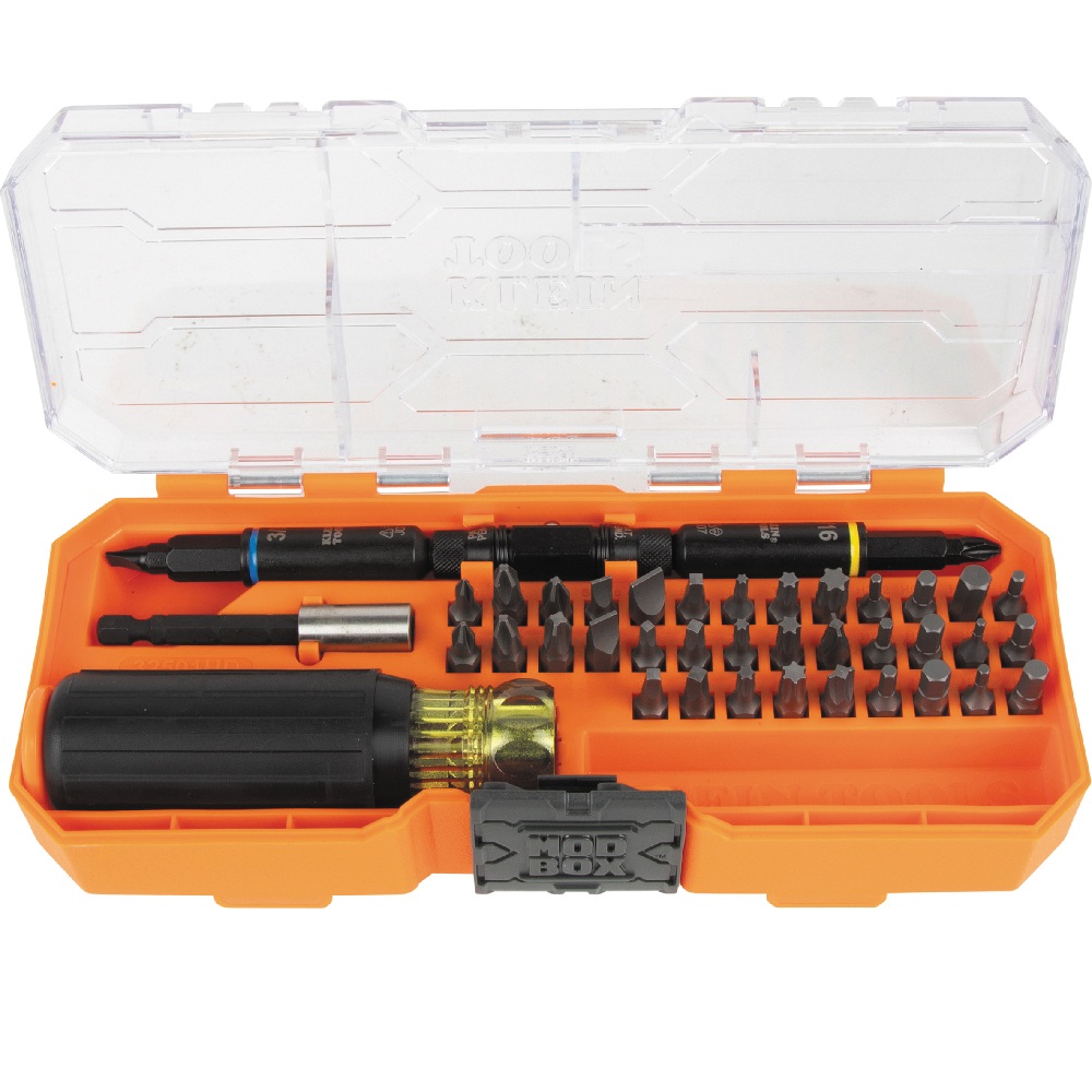 KLEIN Tools A-32501HD KNECT™ Impact-Rated Multi-Bit Screwdriver / Nut Driver Set, 46 Piece Image