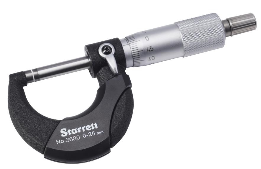 Starrett S3680MXRL Micrometer Set 0 - 100mm, 4 Piece Precision Measuring Set - Image 3