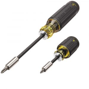 KLEIN Tools A-85516 Impact Rated Adjustable Length Multi-Bit Screwdriver Set, 2-Piece