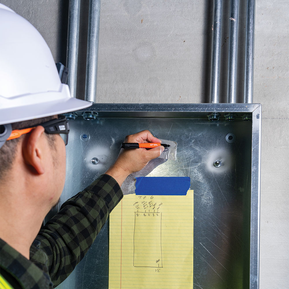 KLEIN Tools A-8610112 Skribes™ Fine Tip Permanent Markers, Black, 12-Pack - Image 5