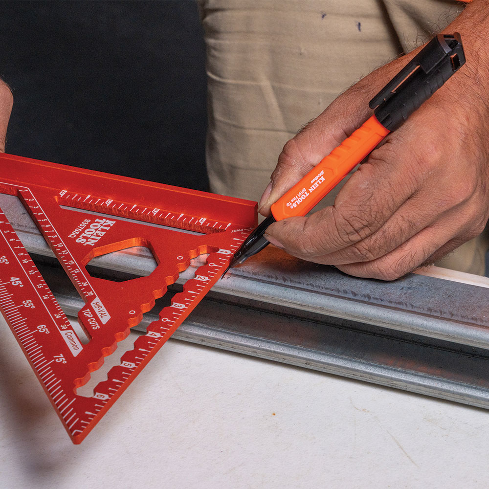 KLEIN Tools A-8610112 Skribes™ Fine Tip Permanent Markers, Black, 12-Pack - Image 6