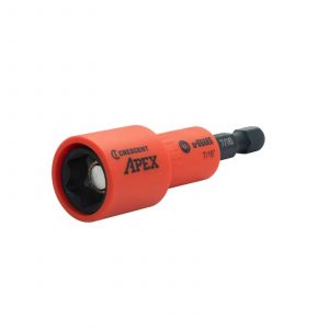 CRESCENT CAUGN2DHX28 APEX 1/4" Hex Drive u-GUARD™ Covered Magnetic Nutsetter 7/16″