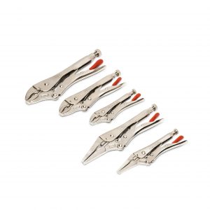 CRESCENT CLP5SETN-08 5-Piece Curved & Long Nose Locking Pliers Set
