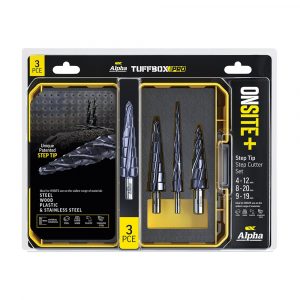 Alpha SM3STDSD-B ONSITE Plus Step Cutter Tuffbox Pro Set 3 Piece