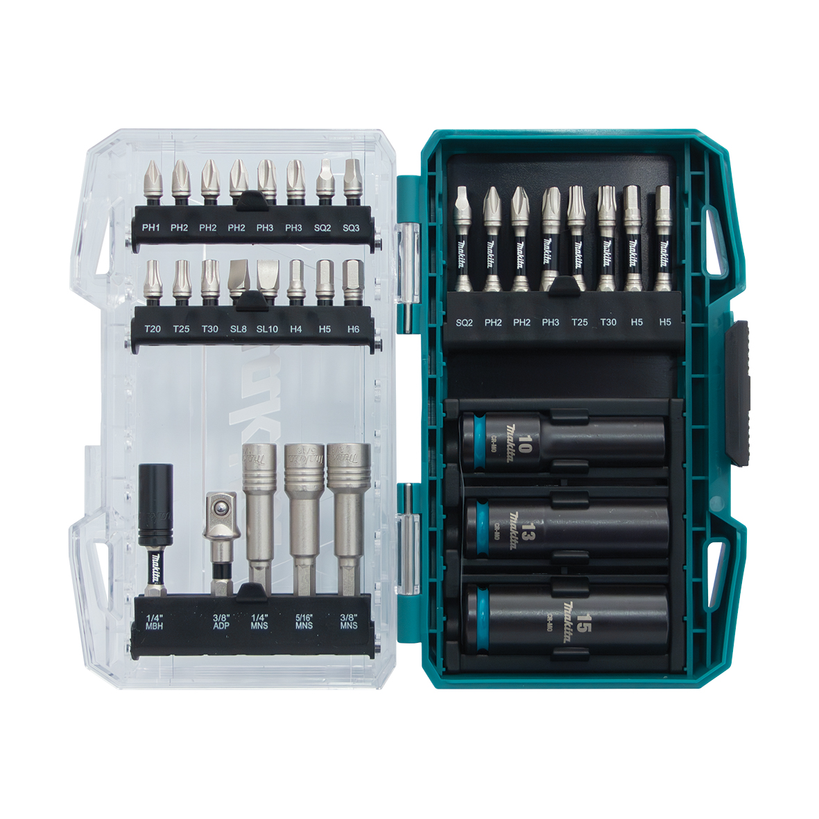 Makita E-23014 Impact XPS 32 Piece Screwdriver & Deep Impact Socket Bit Set Image
