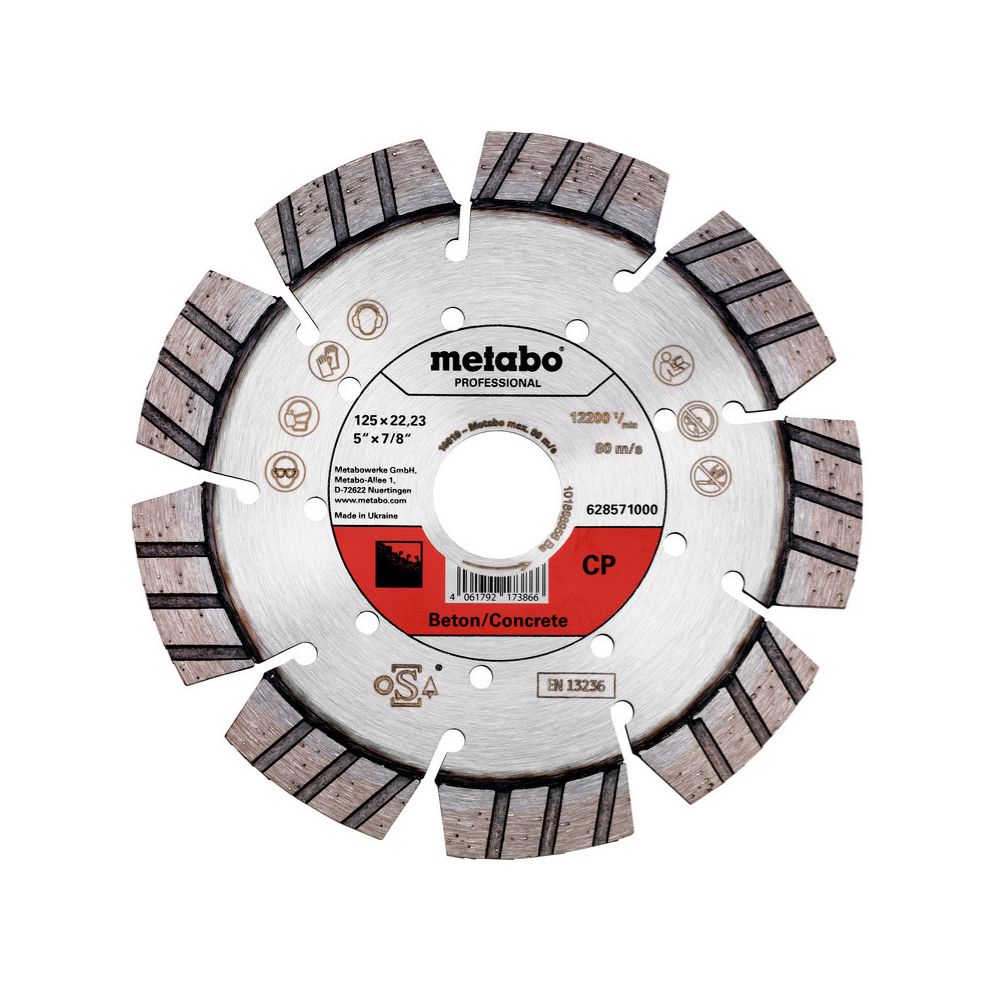 Metabo 628571000 Diamond Cutting Disc CP Concrete 5