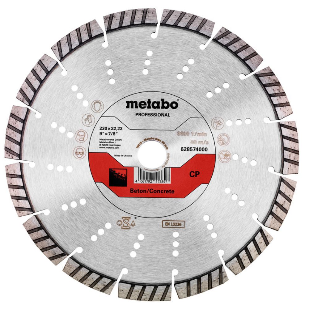 Metabo 628574000 Diamond Cutting Disc CP Concrete 9