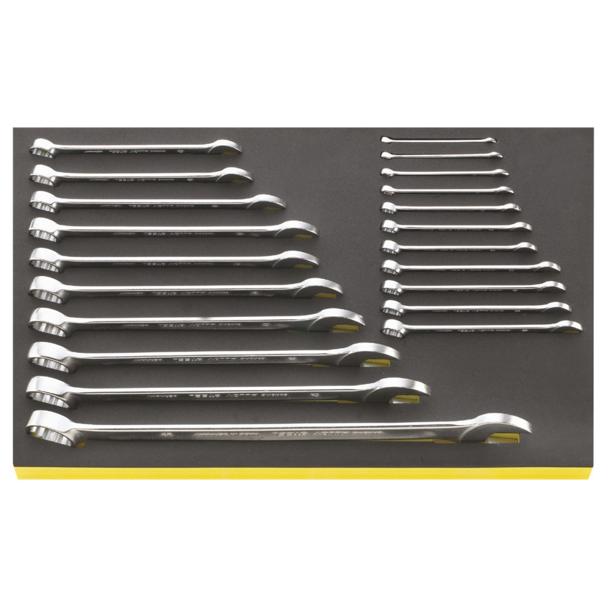 Stahlwille 96830174 Type TCS OPEN BOX 13/21 6-34mm Combination Ring Spanner Set 21 Piece Metric in EVA Tray – Made in Germany Image