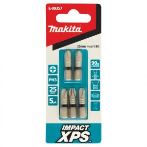 Makita E-09357 Impact XPS PH3 x 25mm Insert Screwdriver Bit 5 Pack