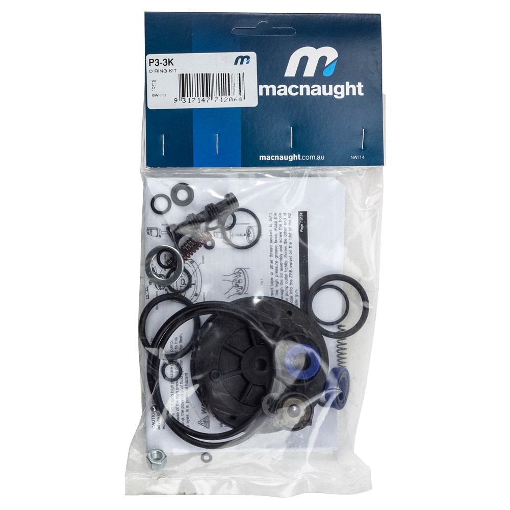 Macnaught P3-3K Pump Seal Service Kit for P3, P6 and P8 POWERLUBE™ Greasing Systems Image