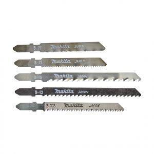 Makita A-86898 Assorted Jigsaw Blade Set - Bayonet Shank - 5 Pack