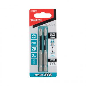 Makita E-18611 Impact XPS PH1 x 76mm Power Screwdriver Bit 2 Pack