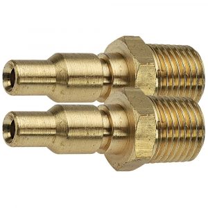 Jamec Pem 31.1107BL Brass 1/4″ BSP Male 31M4 Jamec 310 & 320 Series Adaptor 2 Pack