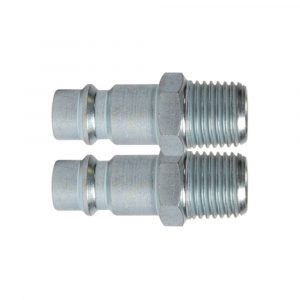 Jamec Pem 59.3480BL 1/4″ BSP Male Euro / CEJN Equivalent Adaptor 2 Pack