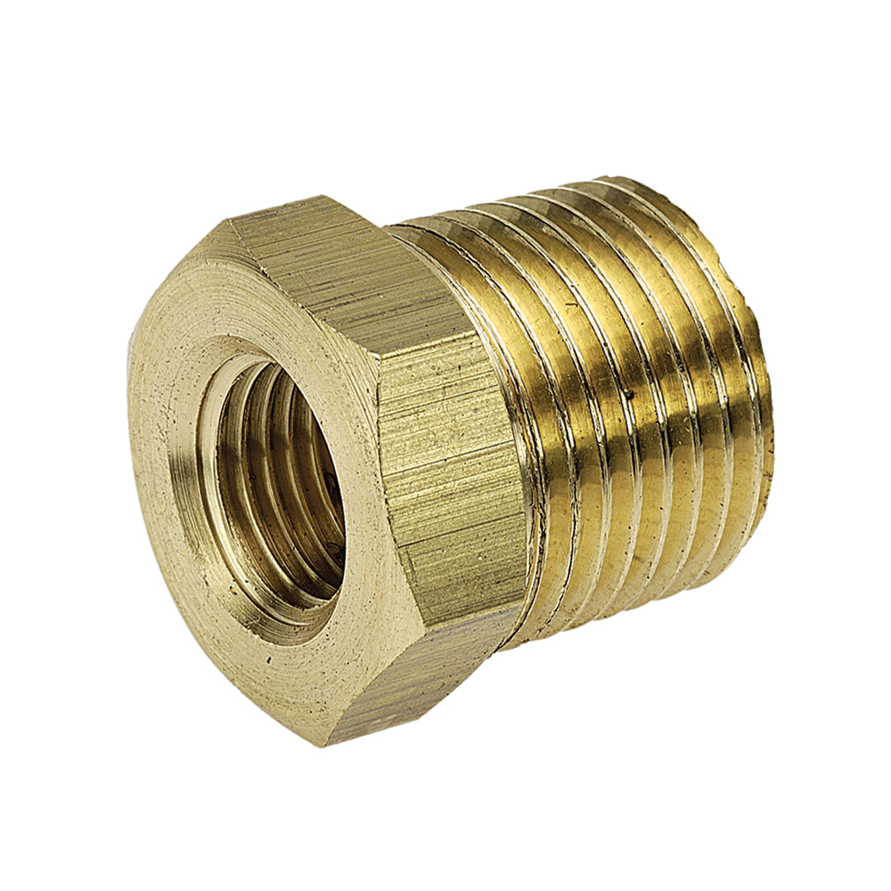 Jamec Pem 41.1532BL Brass 3/8" BSP Male x 1/4" BSP Female Reducing Bush 2 Pack - Image 2